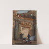 Ruines du salon de Mars au palais de Saint-Cloud en 1871. by Isidore Pils