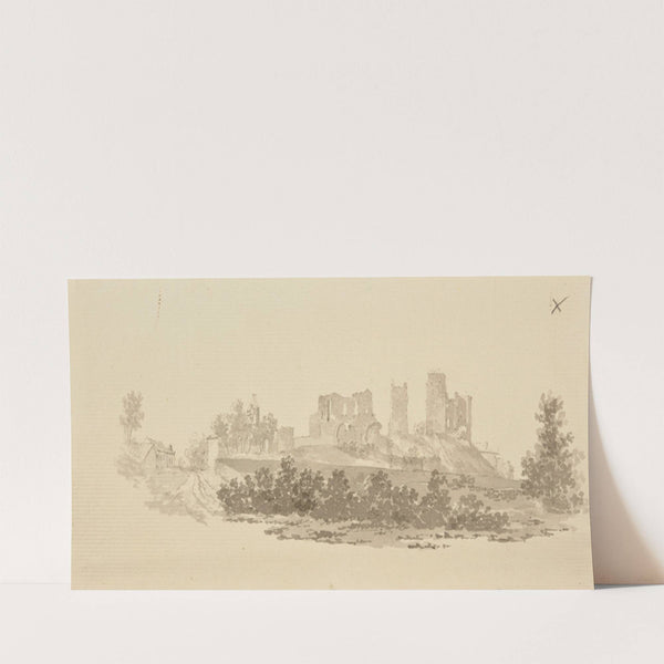 Ruines d&#8217;un château by Jacques-Raymond Brascassat