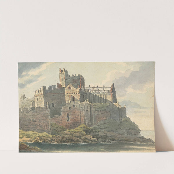 Ruins of a Castle on a Rocky Coastline by Thomas Bradshaw