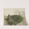 Ruins of a Fortified Tower among Wooded Hills by Friedrich Salathé