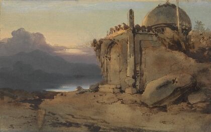 Ruins of a Temple, Sunset