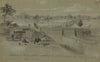Ruins of Hampton taken from the battery which commands the bridge