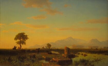 Ruins of Paestum (1858)