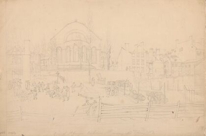 Ruins of St. Georges, Beekman St. morning after fire, no. 2