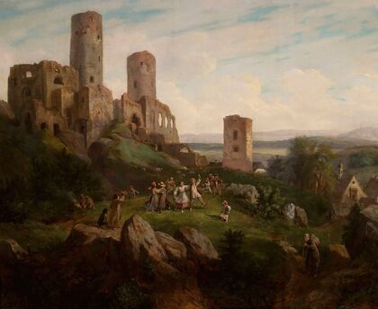 Ruins of the castle – merry-making in Tenczynek