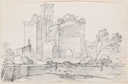 Ruins of the Temple of Venus and Rome in the Forum