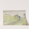 Ruiter op een landweg by Jozef Israëls