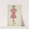 Run Little Chillun: Sue Scott. Short red dress with blue panels, and matching blue cap (1934-1943) by B. House