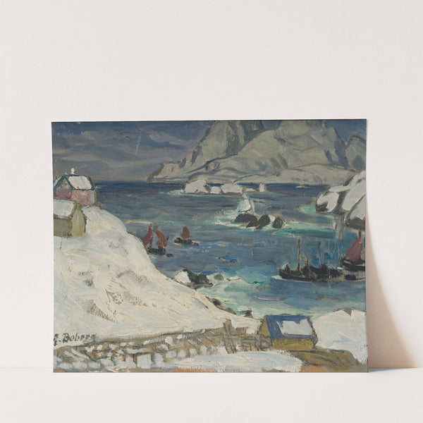 Running before the Storm. Study from North Norway by Anna Boberg