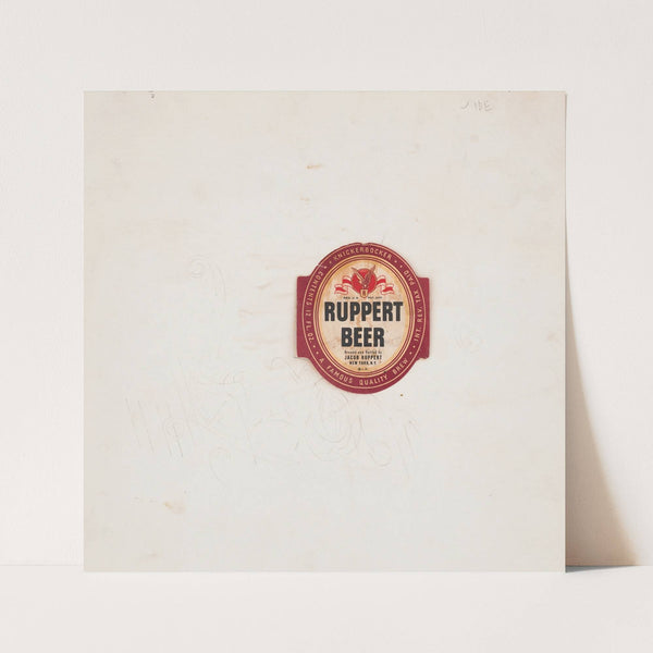 Ruppert Beer Label (1935) by Winold Reiss