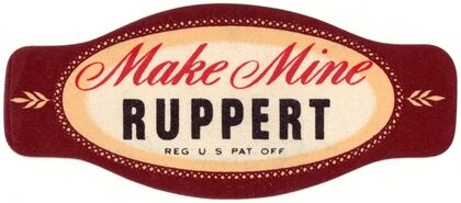 Ruppert Beer Label. (1935)