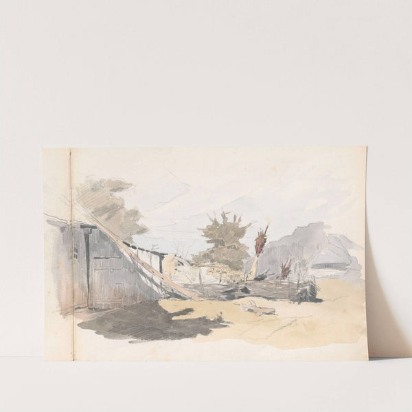 Rural buildings (1878) by Jozef Brandt