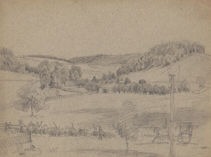 Rural landscape in Pennsylvania (1855)