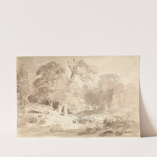 Rural Landscape in the Mark Brandenburg by Carl Blechen