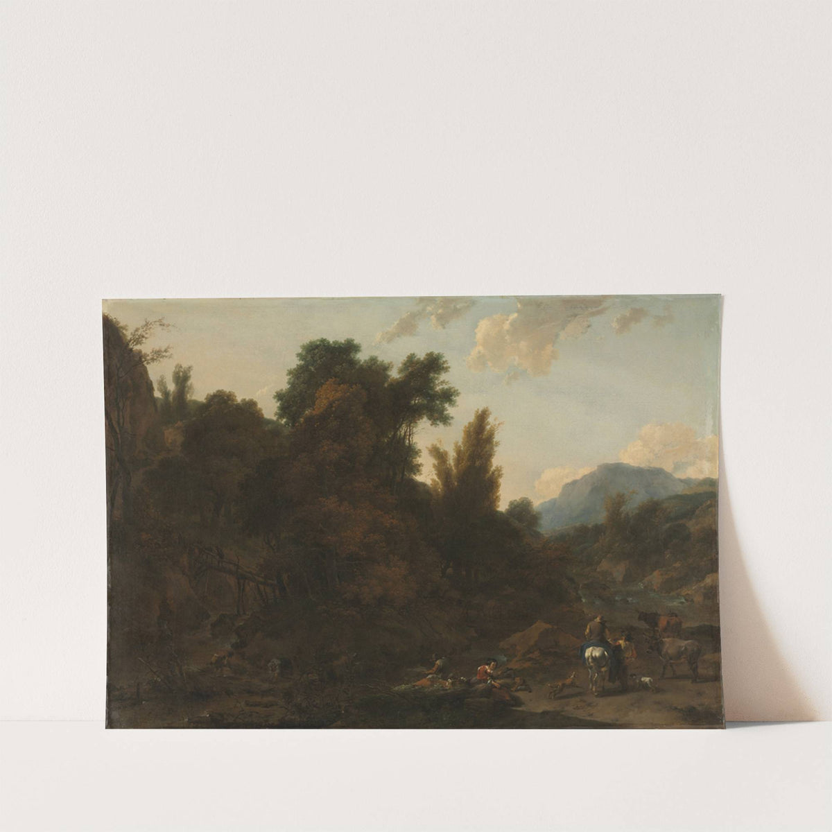 Rush Gatherers by Nicolaes Pietersz. Berchem
