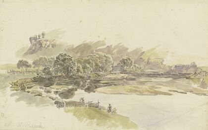 Russian river landscape
