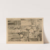 Russische Stadt. Radierung by Paul Adolf Seehaus
