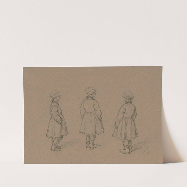 Russisches Kind in drei Ansichten by Wilhelm Amandus Beer