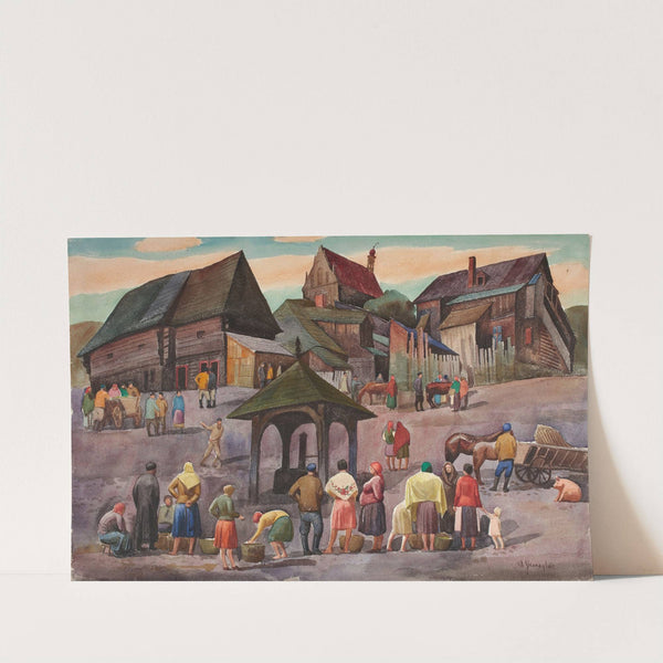 Rynek w Kazimierzu (1926) by Władysław Skoczylas