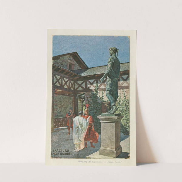 Saalburg; Ernste Nachricht [Serious news] by Carl Nebel