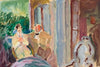 Sacharoff and Jawlensky on the balcony in St. Prex on Lake Geneva