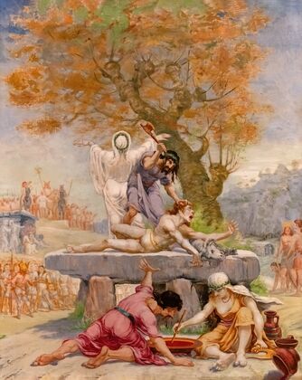 Sacrifice on a dolmen