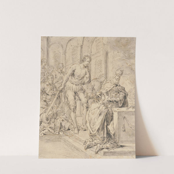Sacrificial Scene by Leonaert Bramer