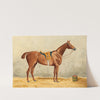 Saddled Horse in the Stable by Emil Volkers