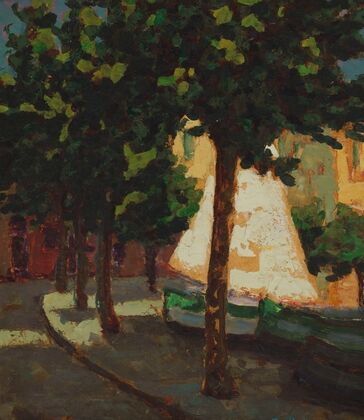 Sail and Platanus Trees (1933)