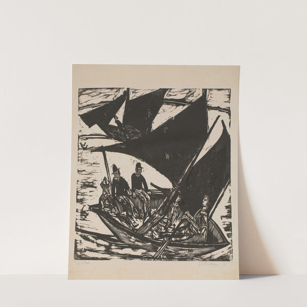Sailboats at Fehmarn (1914) by Ernst Ludwig Kirchner