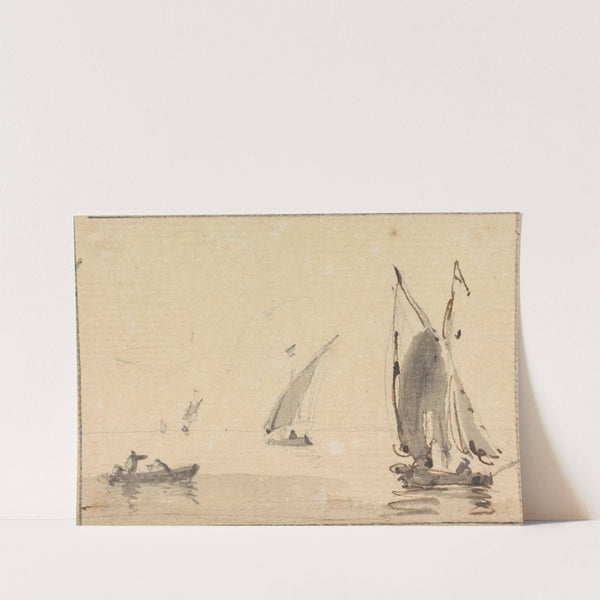 Sailboats on Calm Sea by Sawrey Gilpin