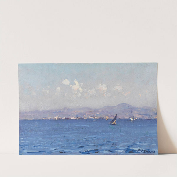 Sailing Boats In The Aegean by Fausto Zonaro