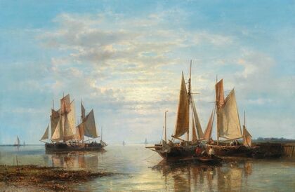 Sailing Boats On A Calm Sea