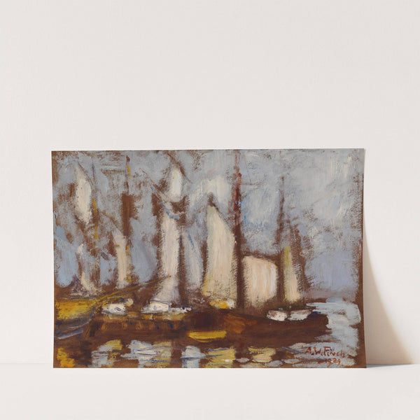 Sailing Vessels (1929) by Alfred William Finch