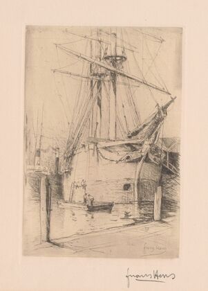 Sailingboat at the Quay