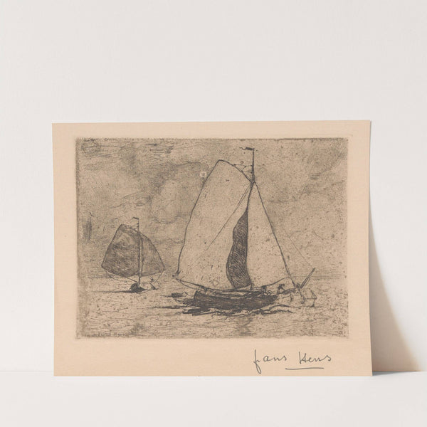 Sailingboats by Frans Hens