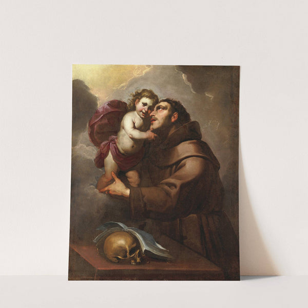 Saint Anthony Of Padua With The Christ Child by Gioacchino Assereto