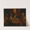 Saint Augustine enthroned with Saint Anthony Abbot and another saint by Andrea Previtali