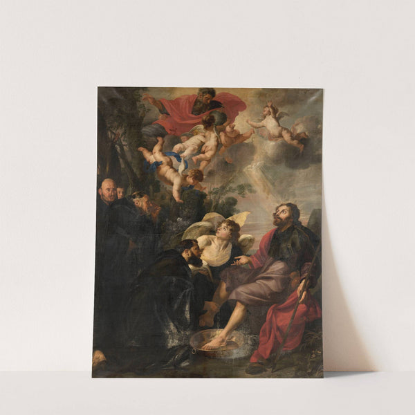 Saint Augustine Washes the Feet of Christ by Theodoor Rombouts
