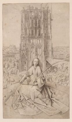 Saint Barbara, Seated Before her Tower (1769)