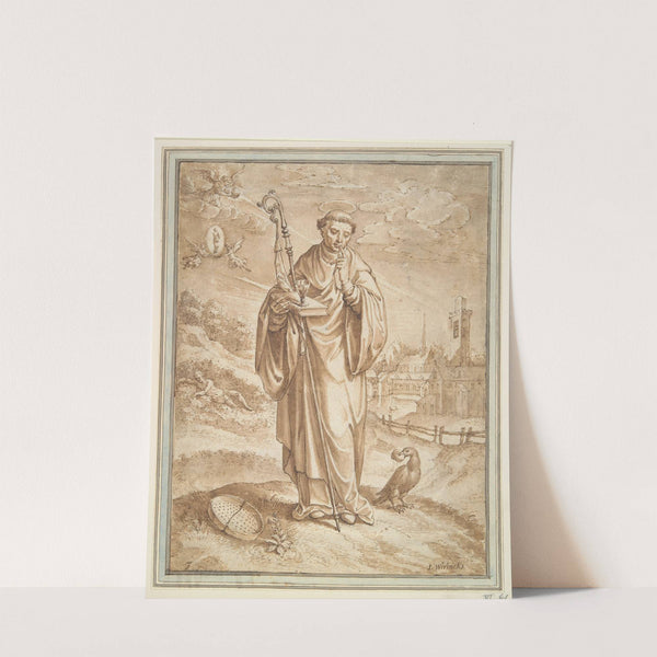 Saint Benedict by Hieronymus Wierix