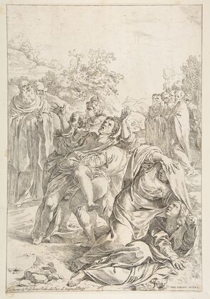 Saint Benedict exorcising a demon (ca. 1637–39)