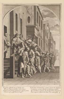 Saint Bruno and his companions distribute their goods among the poor (1623-1676)
