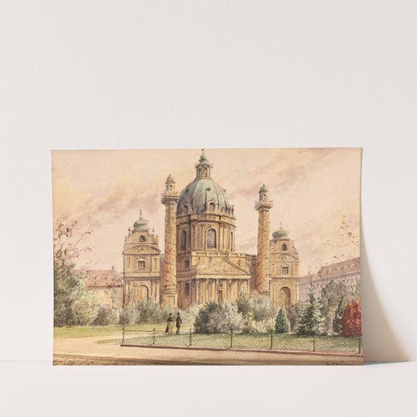 Saint Charles’ s Church in Vienna by Karl Wenzel Zajicek