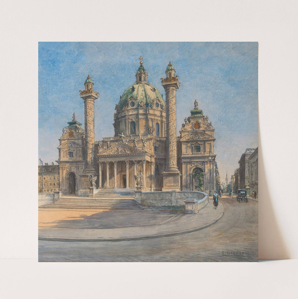 Saint Charles’s Church in Vienna (1919) by Ernst Graner
