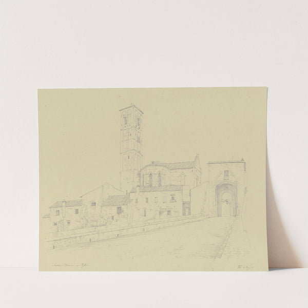 Saint Chiara in Assisi by Friedrich Wilhelm Ludwig
