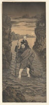 Saint Christopher crosses a river with the Christ Child on his shoulders (1823)