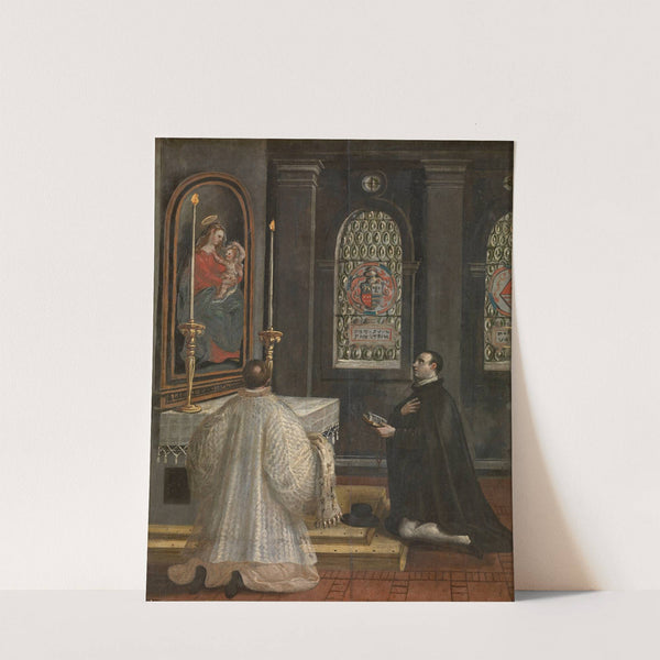 Saint Didacus of Alcalá at Prayers by Maerten De Vos