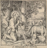 Saint Eberhard of Tüntenhausen as a Shepherd