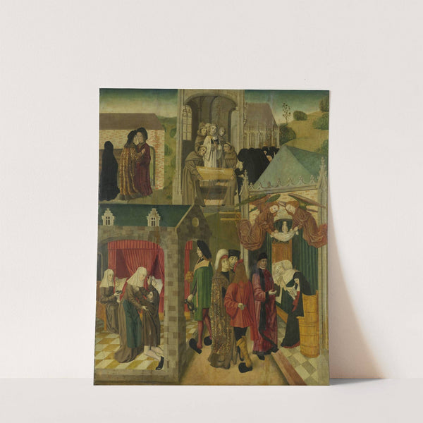 Saint Elizabeth of Hungary Tending the Sick in Marburg, Death of St Elizabeth (c. 1490 - c. 1495) by Master of the St Elizabeth Panels